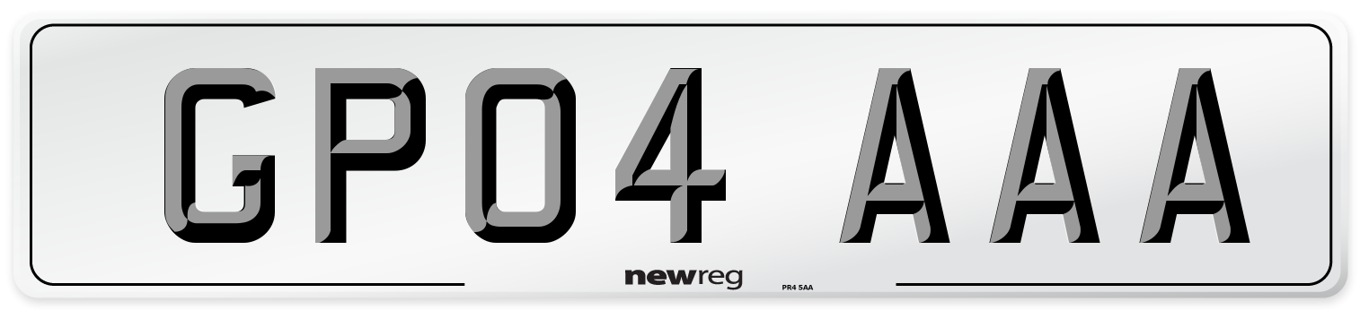 GP04 AAA Number Plate from New Reg